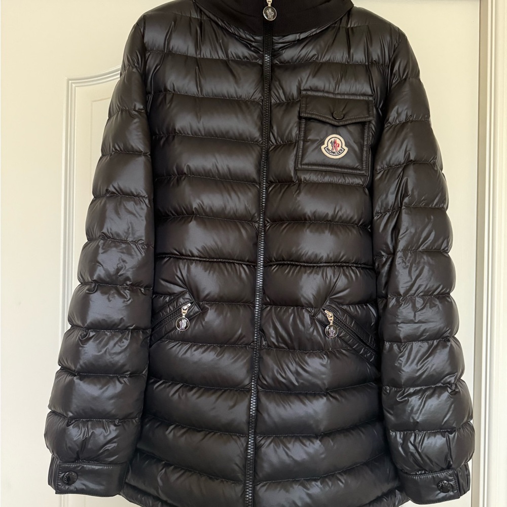 Moncler Shiny Black Down Jacket